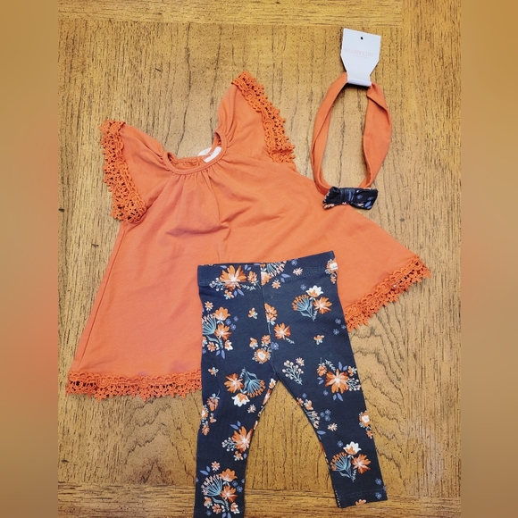 Source Unknown Matching Sets Nwt Boho Baby Girl Outfit With Lace